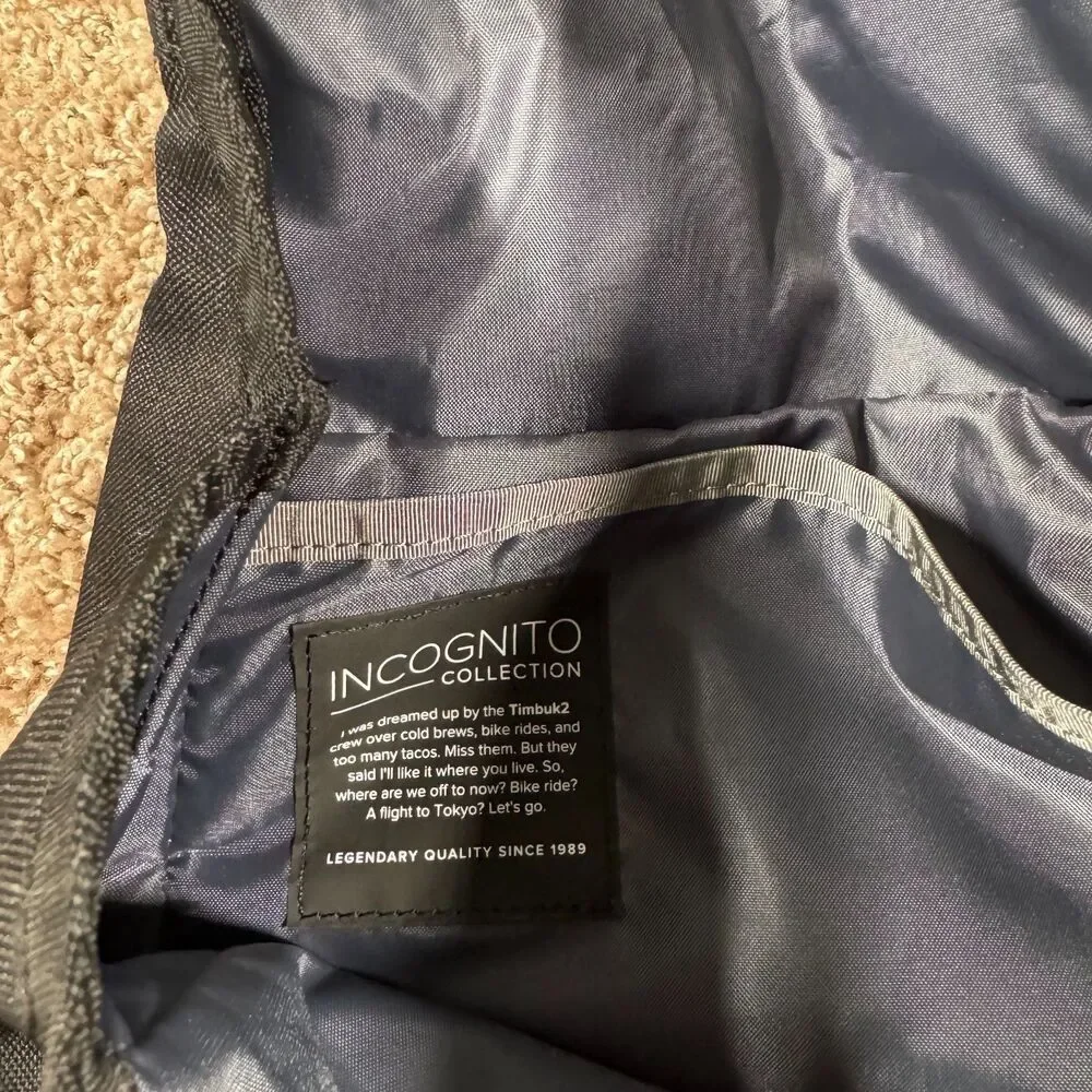 Timbuk 2 Incognito Flap Pack Travel Black Backpack